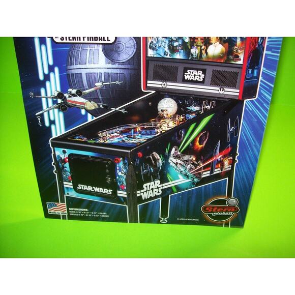 Star Wars PIN Pinball FLYER Home Model Original Game Artwork Sheet Space Sci-Fi - Picture 4 of 7